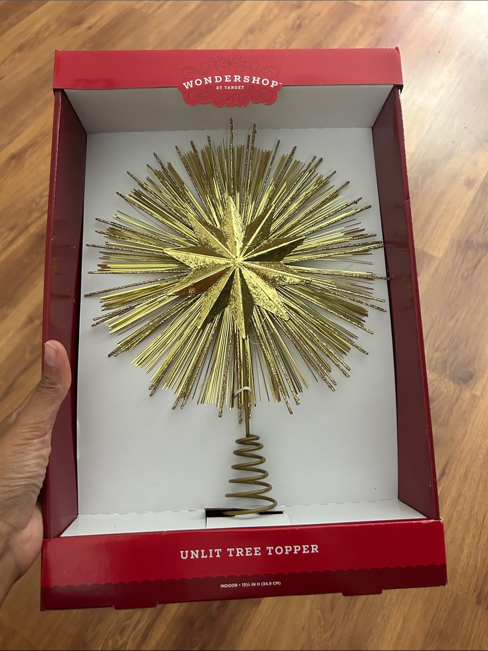 Wondershop Gold Radiant Starburst Tree Topper